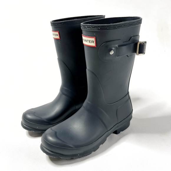 Hunter Original Short Rain Boots Blue Size 6 - Picture 1 of 7